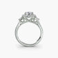 Three-Stone Ring with Halo 2