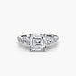 Five Stone Ring with Pavé Band