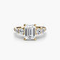 Five Stone Ring with Pavé Band
