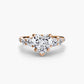 Five Stone Ring with Pavé Band