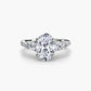 Five Stone Ring with Pavé Band