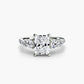 Five Stone Ring with Pavé Band