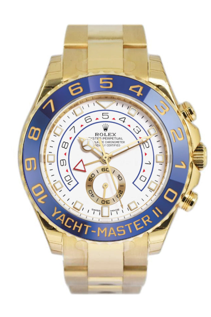 Rolex Yacht-Master 44mm White Dial Yellow Gold 116688