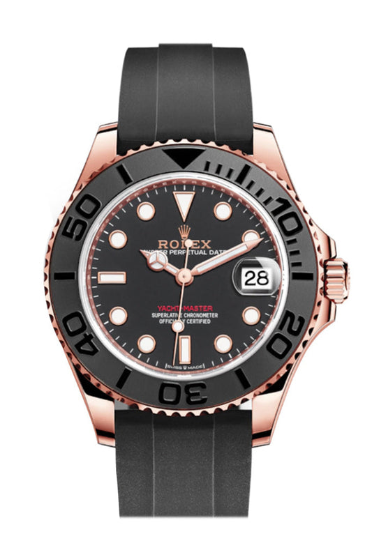 Rolex Yacht-Master Black Dial Everose Gold 268655