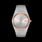 TISSOT PRX POWERMATIC 80 STEEL AND 18K GOLD BEZEL