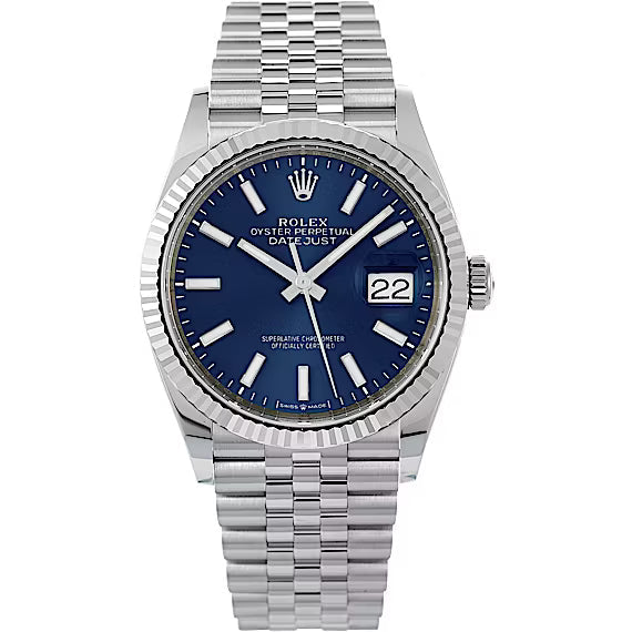 Rolex Datejust 36 Blue Dial Stainless Steel Jubilee Bracelet 126234