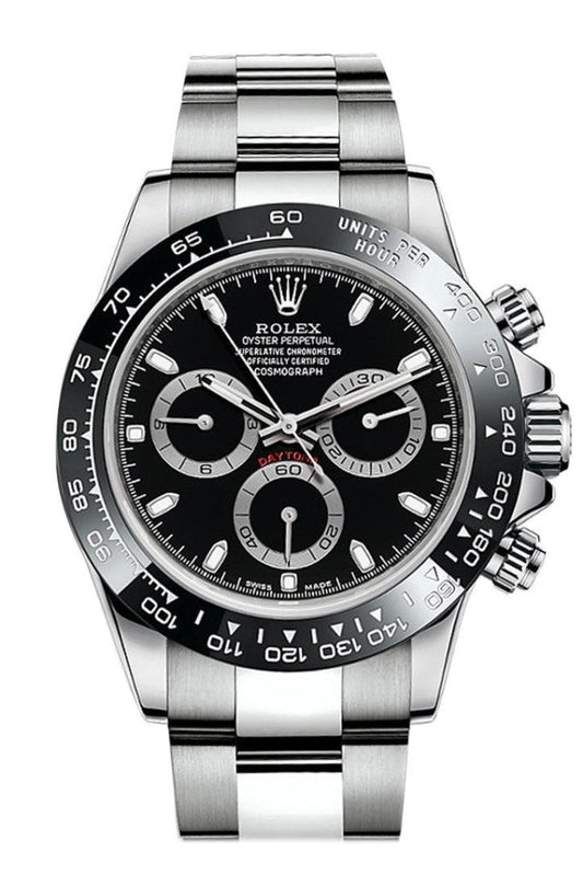 Rolex Cosmograph Daytona 40mm Black Dial Stainless Steel 116500LN