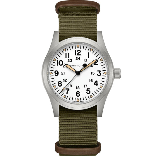 Hamilton Khaki Field Mechanical 42mm White Dial H69529913