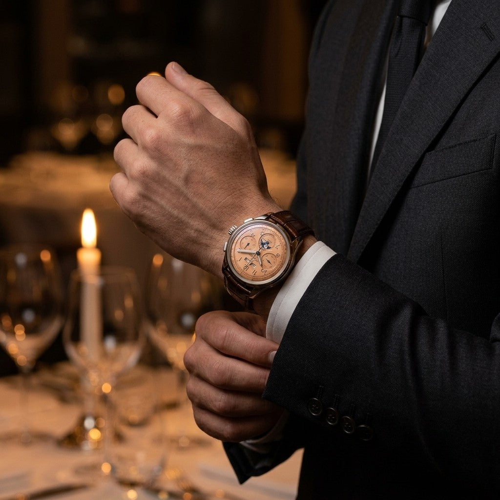 Breitling Premier B25 Datora 42 — Copper Dial — lifestyle