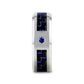 NEPTUNE Tungsten Carbide Ring with Black and Blue Carbon Fiber and Blue Sapphire Setting with Bevels - 8mm