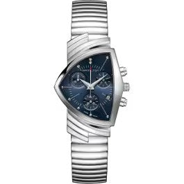 Hamilton Ventura Chrono Quartz - Dial color:Blue - H24432141