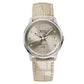 MIDO Commander Lady Brown Dial with Diamonds - Stainless Steel Watch - 35mm - Brown Leather Strap
