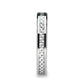 ULTIMA Beveled Tungsten Wedding Band with White Carbon Fiber - 4mm - 6mm