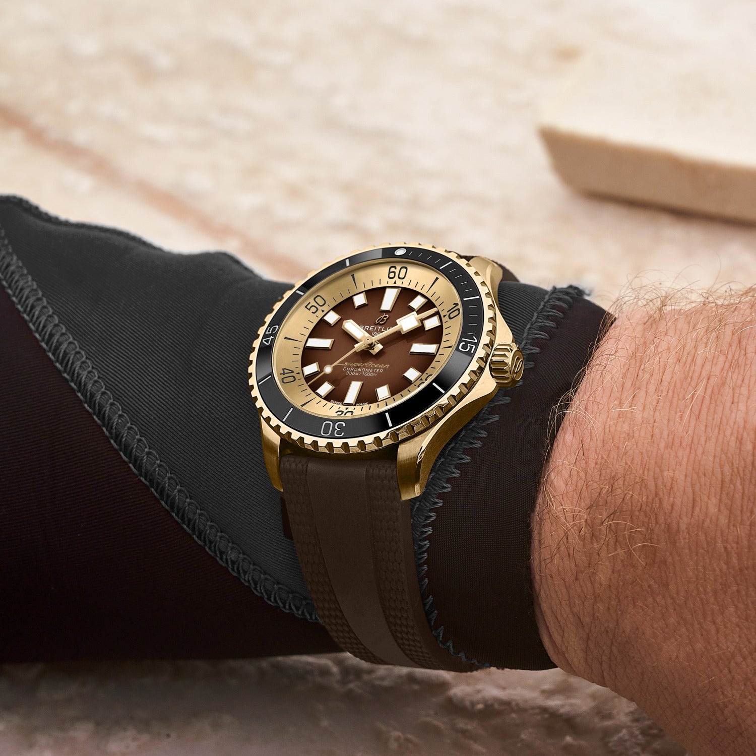 Breitling Superocean Automatic 44 — Brown Dial