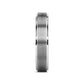 OPTIMUS Raised Center with Brush Finish Tungsten Ring - 4mm