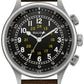 Bulova Black Dial Leather Strap A-15 Pilot 96A245