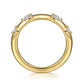 Gabriel & Co. 14K Yellow Gold Diamond Wedding Band 1/4CTW