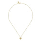Gabriel & Co. Diamond Cut - 14K White And Yellow Gold Diamond And Heart Pendant Necklace .01CTW