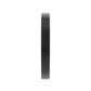 CAROLINA Black Flat Shaped Tungsten Wedding Band for Women with Brushed Finish - 2mm