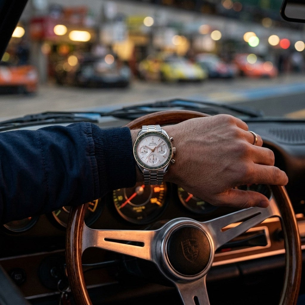 Omega Speedmaster 38 38 mm — Steel - Moonshine™ Gold on Steel - Moonshine™ Gold - 324.20.38 — lifestyle