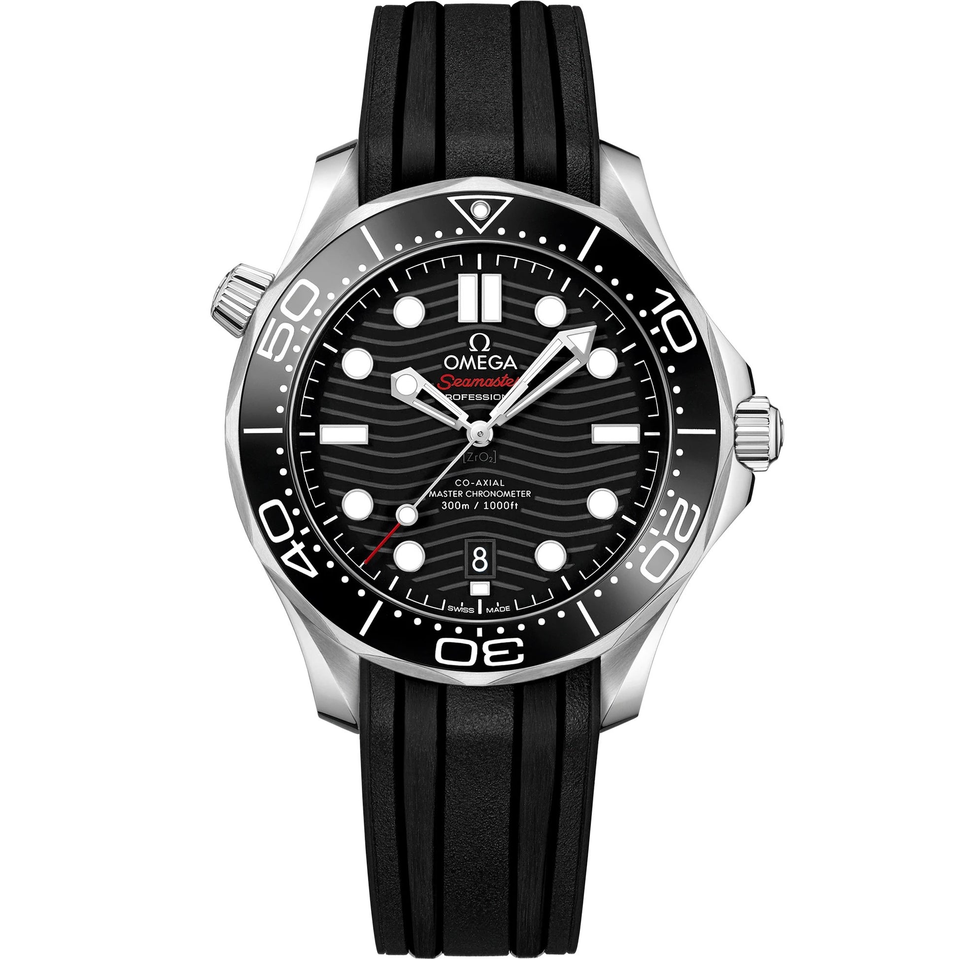 Omega Seamaster Diver 300M 42 mm — Steel on Rubber Strap (210.32.42.20.01.001)