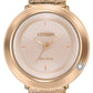Citizen L Ambiluna - Men's Eco-Drive EM0643-50X Rose Gold Mesh Watch EM064350X