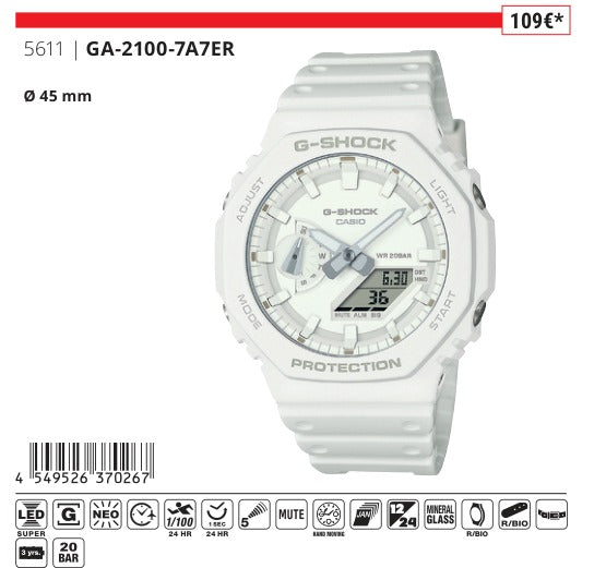 Casio G-Shock GA-2100-7A7