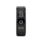 MONTANA Black Ceramic Ring with Ombre Deer Antler Inlay Polished Beveled Edges with Black Diamond - 8mm