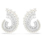 Ariana Grande x Swarovski drop earrings Crystal Pearl, Mixed cuts, White, Rhodium plated