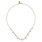 Gabriel & Co. 14K White Yellow Gold Bujukan Beads and Diamond Droplet Necklace .51CTW