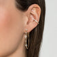 Gabriel & Co. 14K Yellow Gold Prong Set 40mm Round Classic Diamond Hoop Earrings 1/2ctw