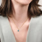 Gabriel & Co. 14K Yellow Gold Teardrop Blue Topaz Pendant Necklace