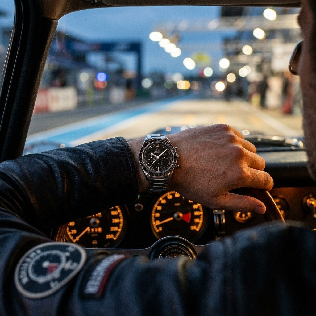 Omega Speedmaster Calibre 321 39.7 mm — Steel on Steel — lifestyle