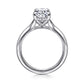 Gabriel & Co. Alden - 14K White Gold Split Shank Oval Diamond Engagement Ring .07CTW 10.5X7