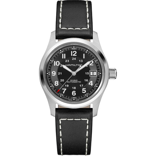 Hamilton Khaki Field Automatic Black Leather H70455733