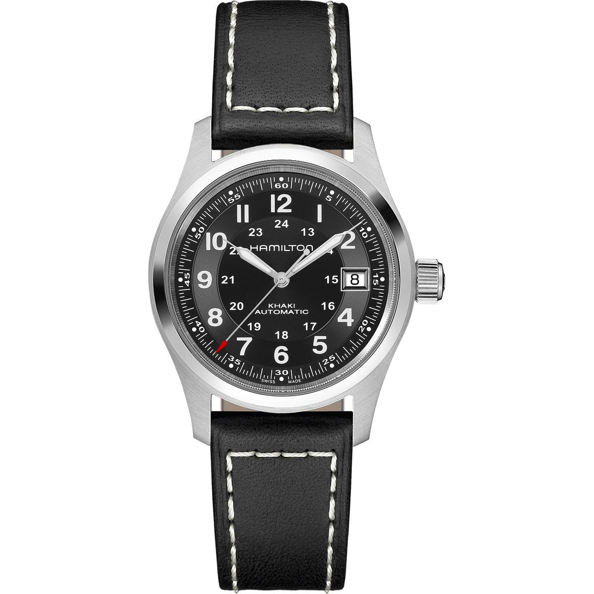 Hamilton Khaki Field Automatic Black Leather H70455733