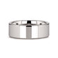 STOCKTON Flat Style White Tungsten Ring - 2mm - 12mm - 8mm