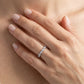 Gabriel & Co. 14K White Gold Marquise and Round Station Diamond Ring 1/4CTW - worn lifestyle photo