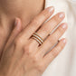 Gabriel & Co. 14K Yellow Gold Diamond Spikes Wrap Ladies Ring Kaslique 3/4ctw - worn lifestyle photo