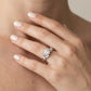 Vintage-Inspired Marquise Accented Engagement Ring - worn lifestyle photo