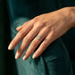 Bypass Solitaire Round Engagement Ring - worn lifestyle photo