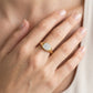 1/6 Ctw Cushion Shape Lovebright Diamond Ring in 14K Yellow and White Gold - worn lifestyle photo