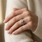 Princess Cut Hidden Halo Engagement Ring - worn lifestyle photo