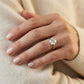 SOLITAIRE ROUND ENGAGMENT - worn lifestyle photo