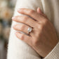 Cathedral Solitaire Engagement Ring - worn lifestyle photo