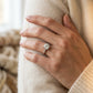 6-Prong Round Tulip Solitaire Engagement Ring - worn lifestyle photo