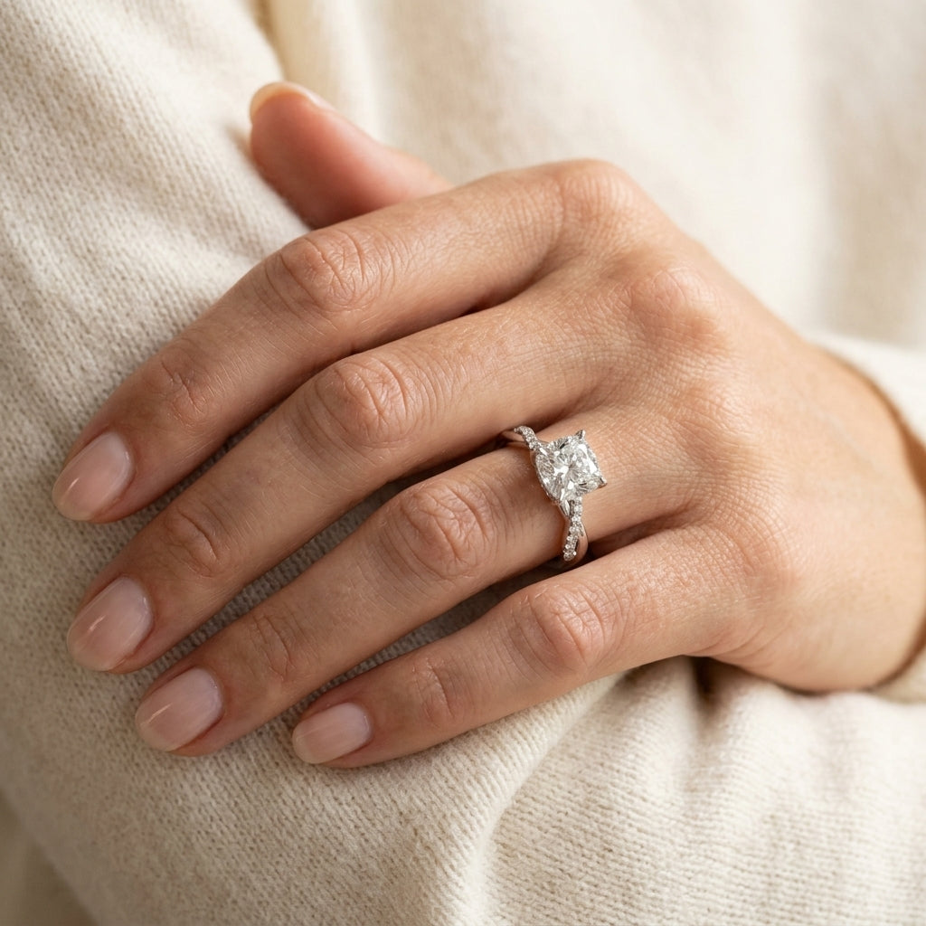 ENGAGEMENT RINGS - worn lifestyle photo