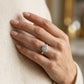 Solitaire Halo Engagement Rings - worn lifestyle photo