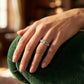 Split Shank Trellis Engagement Ring - worn lifestyle photo