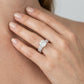 Mixed Shape Engagement Ring - worn lifestyle photo